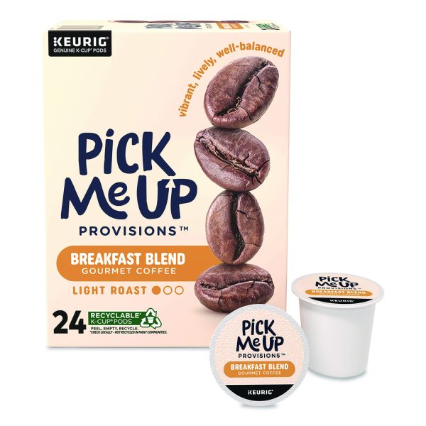Picture of Pick Me Up Provisions PIE5000381024 Breakfast Blend Coffee K-Cups - 24 Count
