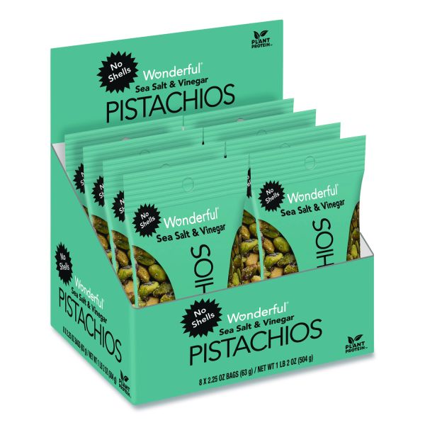Picture of Paramount Farms WONPAR70033 8 per Box 2.25 oz No Shells Sea Salt & Vinegar Pistachios