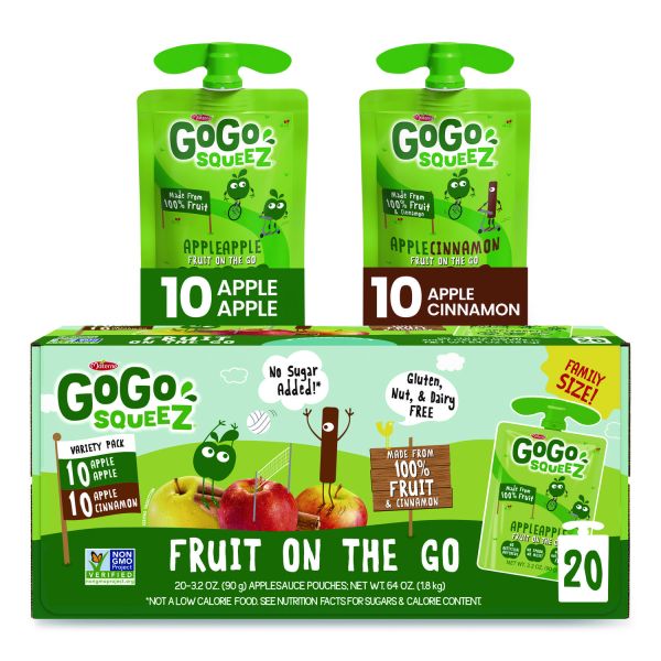 Picture of Materne GGQ24331019 3.2 oz Fruit on the Go Apple & Apple Cinnamon Pouch - 20 per Box