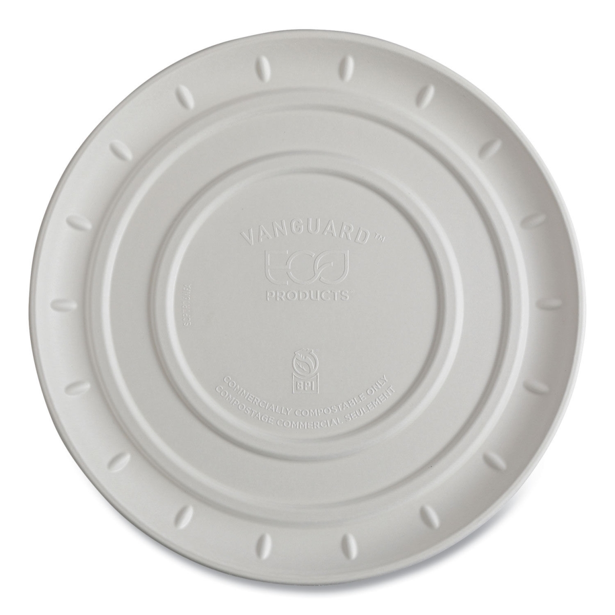 Picture of Eco-Products ECOEPSCPTR16NFA 16 in. dia Sugarcane Vanguard Molded Fiber Pizza Tray, White - Case of 50