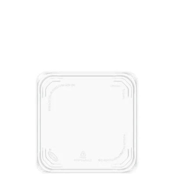 Picture of Dart DCCSBTGRL 5.9 x 5.9 x 0.4 in. Lid 1 Compartment PET Clear for Snack Container Recessed Tamper-Evident Tamper-Resistant