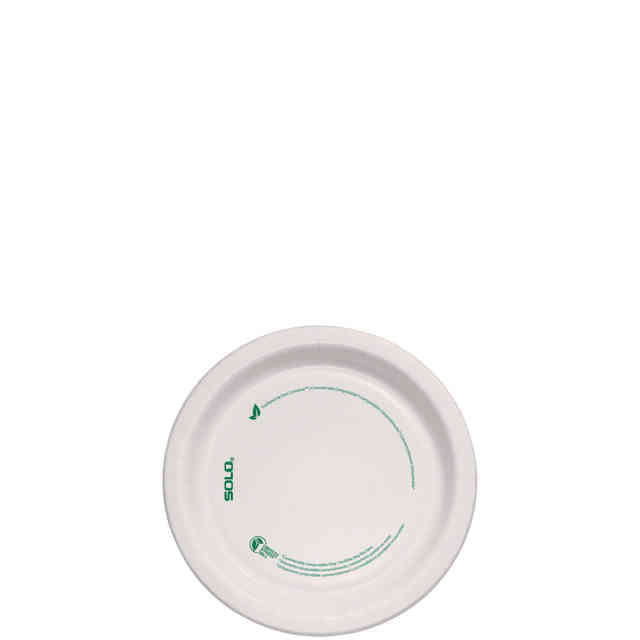 Picture of Solo Cup SCCMP6PLANETPK 6 in. Dia. ProPlanet Compostable Paper Dinnerware Plate, White - Pack of 125