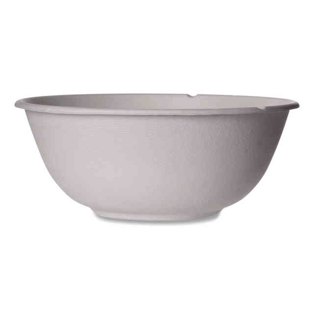 Picture of Eco-Products ECOEPBL46CNFA 46 oz Vanguard Re able & Compostable Sugarcane Bowls&#44; White - Case of 400