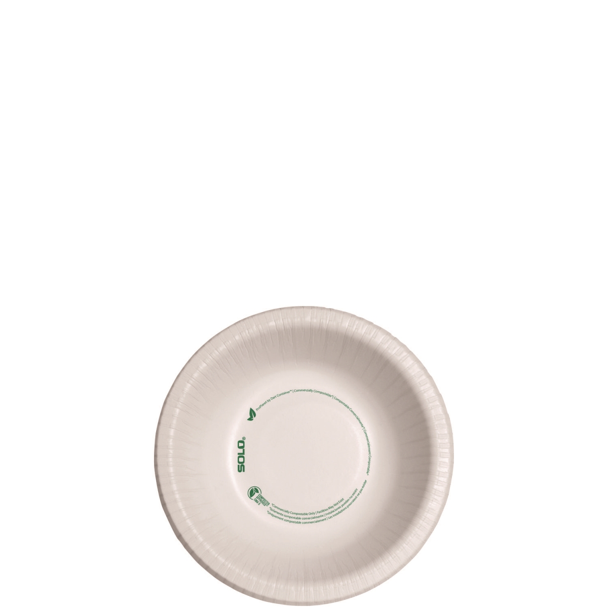 Picture of Solo SCCHB12PLANETPK 12 oz Compostable Paper Dinnerware&#44; ProPlanet Seal Bowl&#44; White - 125 Count