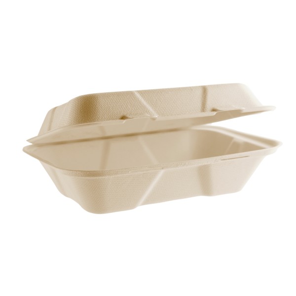 Picture of Vegware VEGVWHC96NFA 9 x 6 in. Nourish Hoagie Clamshell Container, Case of 200