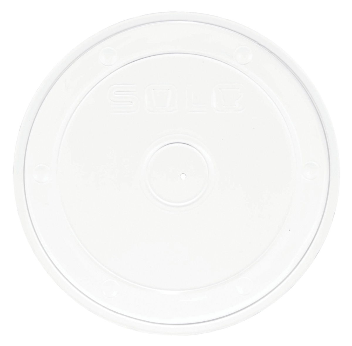 Picture of Dart SCCLVP5080100 8 oz Plastic Food Container Polypro Lid&#44; Clear - 3.9 x 0.4 in.