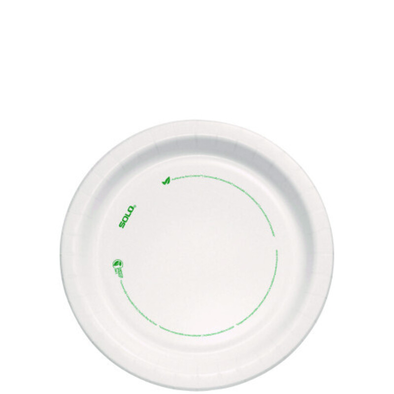 Picture of Solo SCCMP9PLANETPK 8.5 in. Compostable Paper Dinnerware ProPlanet Seal Plate&#44; White - 125 Per Pack