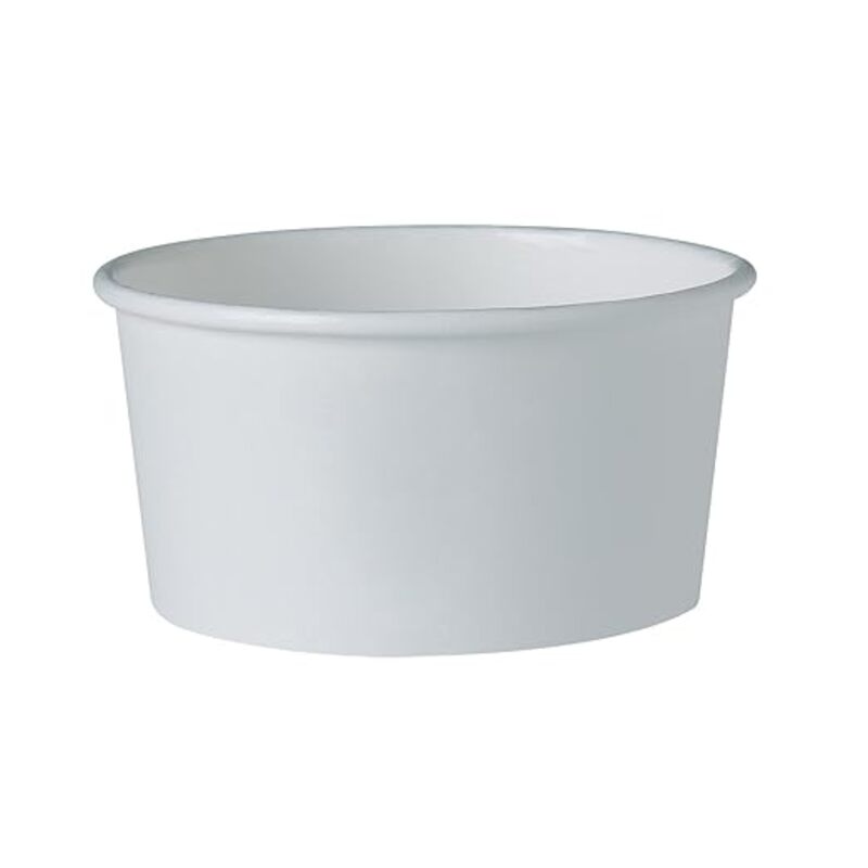 Picture of Solo SCCVS606X02050 6 oz DSP Paper Food Container&#44; White - Pack of 1000