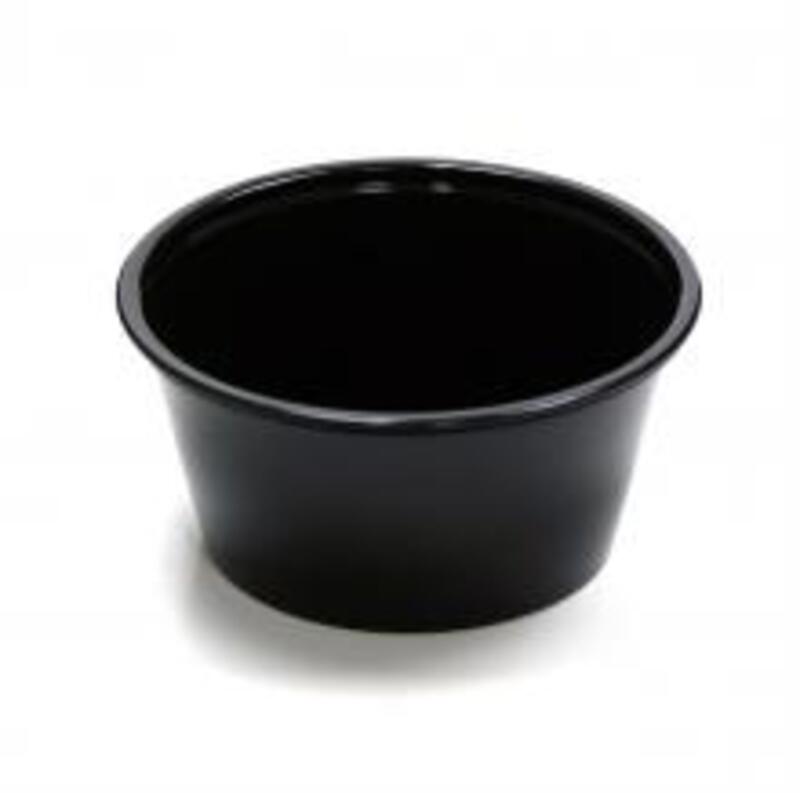 Picture of Pactiv PCTYSPP300EA 3.25 oz Microwavable Polypropylene Portion Cup, Black - 3000 Per Pack