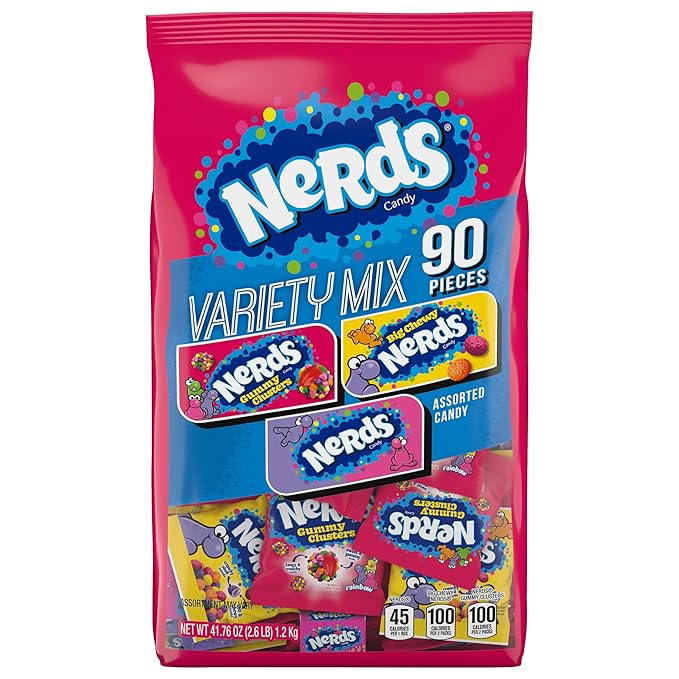 Picture of Ferrara Candy NRDFER08189 41.76 oz Individually Wrapped Assorted Candy Nerds Variety Mix