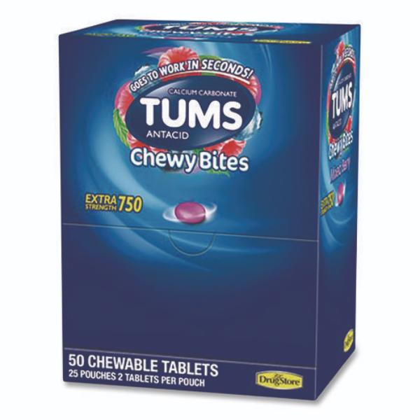 Picture of Lil Drug Store LIL81518 Tums Antacid Chewy Bites - Mixed Berry&#44; Blue - Box of 25