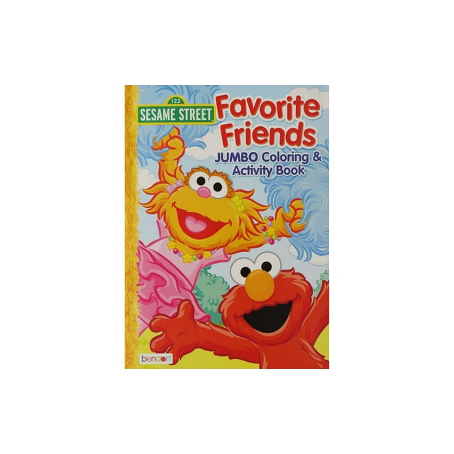Picture of Bendon WLB417331 10.79 x 7.75 x 10.75 in. Publishing Sesame Street Jumbo Coloring Book