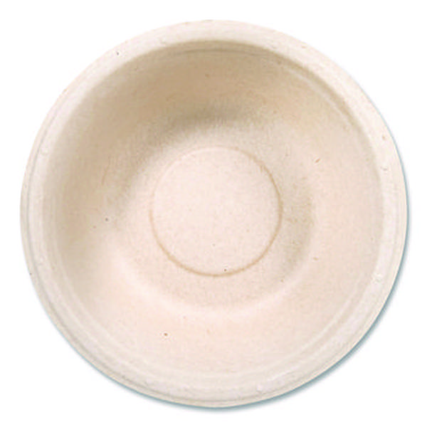 Picture of Dart DCC12FBRB Compostable Molded Fiber Dinnerware - ProPlanet Seal, Bowl, 12 oz, Natural - Pack of 1000