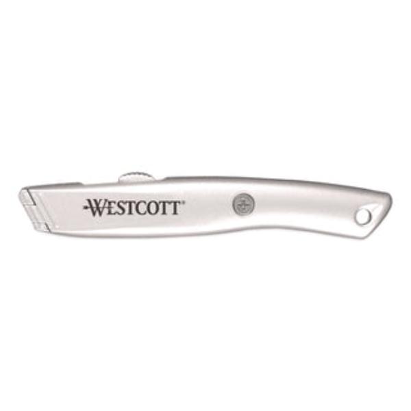 Picture of Acme United WTC00722 Westcott Aluminum Safety Cutter with Ceramic Blade with Handle&#44; Silver