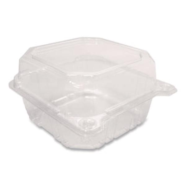 Picture of Karat KRTFPHC66PET1C 6 x 6 x 3.3 in. Plastic Hinged Container, Clear - Pack of 500