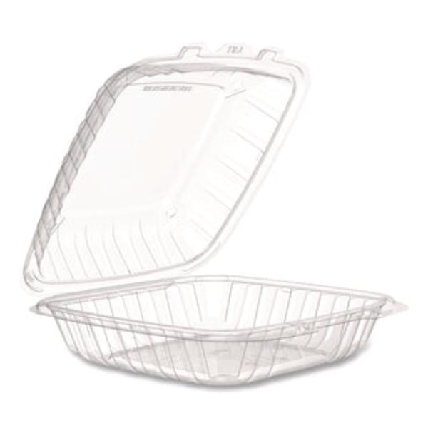 Picture of Dart DCC90PPHT1 9 x 8.75 x 3 in. Microwaveable Plastic Hinged Containers, Clear - Pack of 150