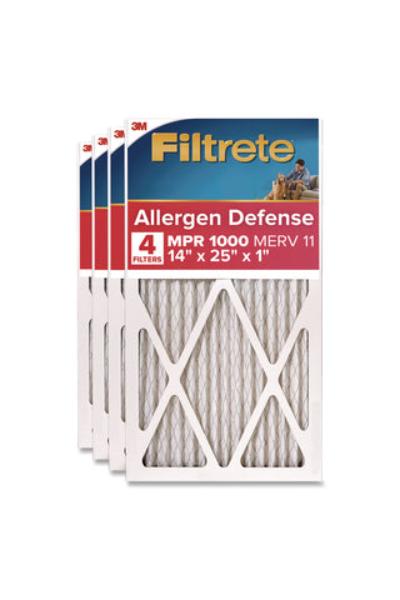 Picture of 3M MMM98044CA 12 x 25 x 1 in. Filtrate Allergen Defense Air Filter