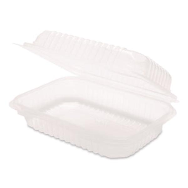 Picture of Karat KRTFPHC96PP1C 6 x 9 x 2.97 in. Polypropylene Plastic Hinged Container, Clear - Pack of 250