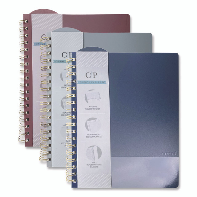 Picture of Carolina Pad WLB13054 9.5 x 7.35 in. Noted Neutrals Ideal Notebook - Management Format with Narrow Ruling&#44; Randomly&#44; Assorted Color - 100 Sheets