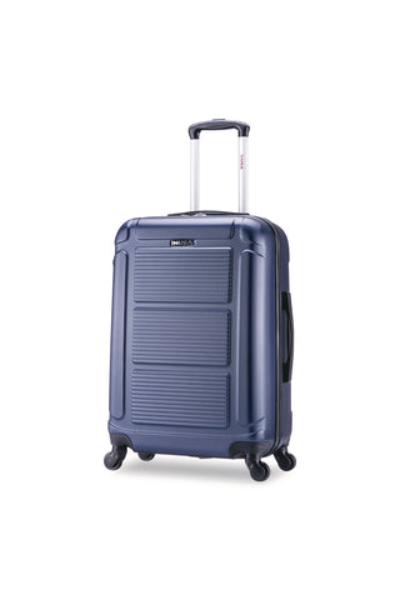 Picture of InUSA Pilot WLBIUPIL00MBLU 24 in. Hard Side Carry-On Suitcase - Four-Wheeled Spinner&#44; Blue