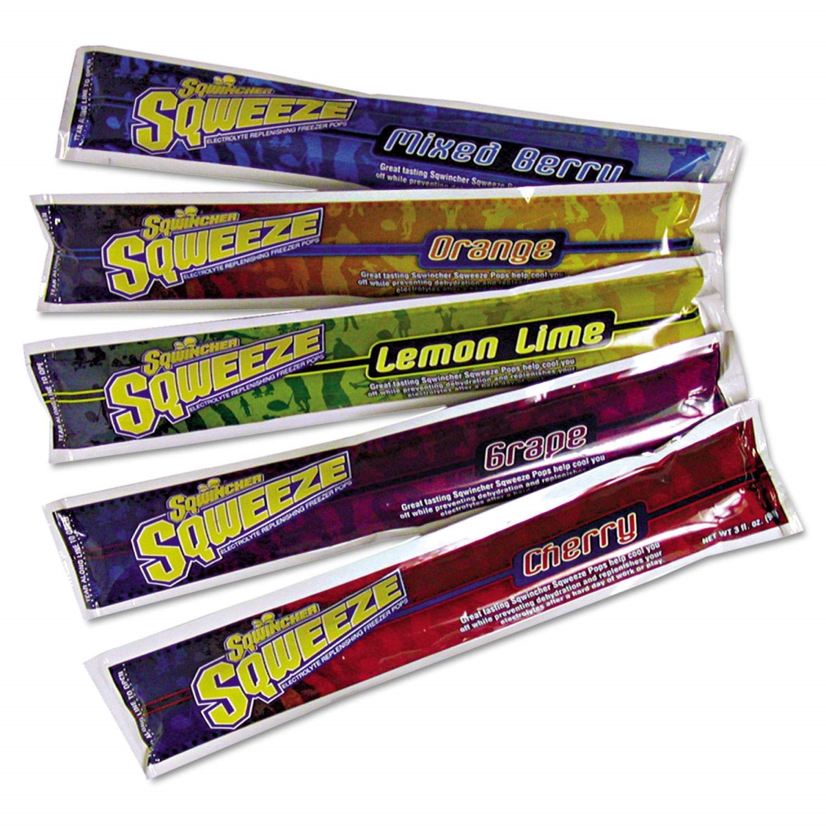 SQW159200201 3 oz Squeeze Assorted Flavors Freeze Pops