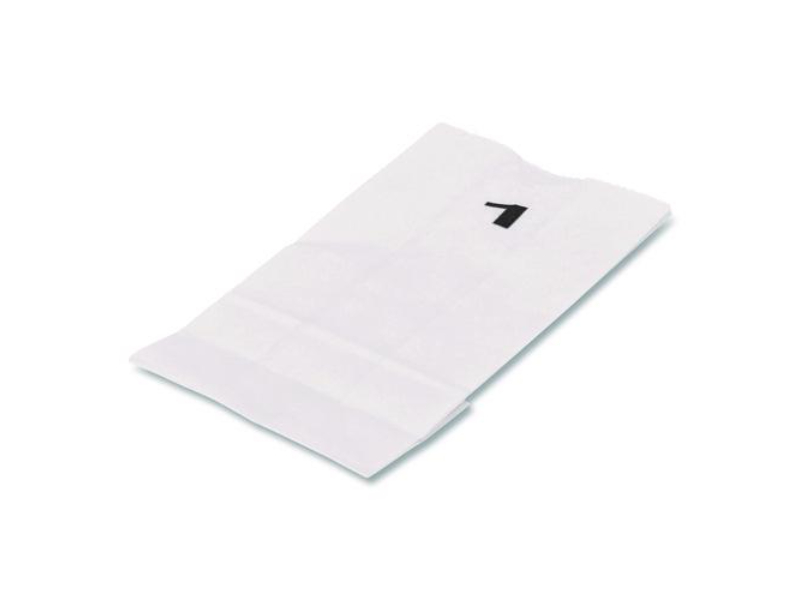 Picture of Ross & Walace BAGGWHT1500 3.5 x 2.25 x 6.63 in. Grocery Paper Bags, White - Size 1 - Pack of 500