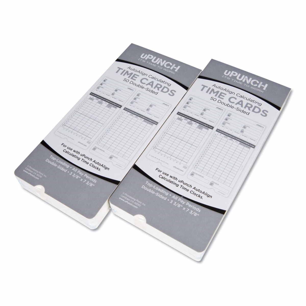 Picture of Workwell Technologies PPZHNTCL2100 Time Clock Cards for UPunch HN2000-HN4000-HN4600 - Pack of 100