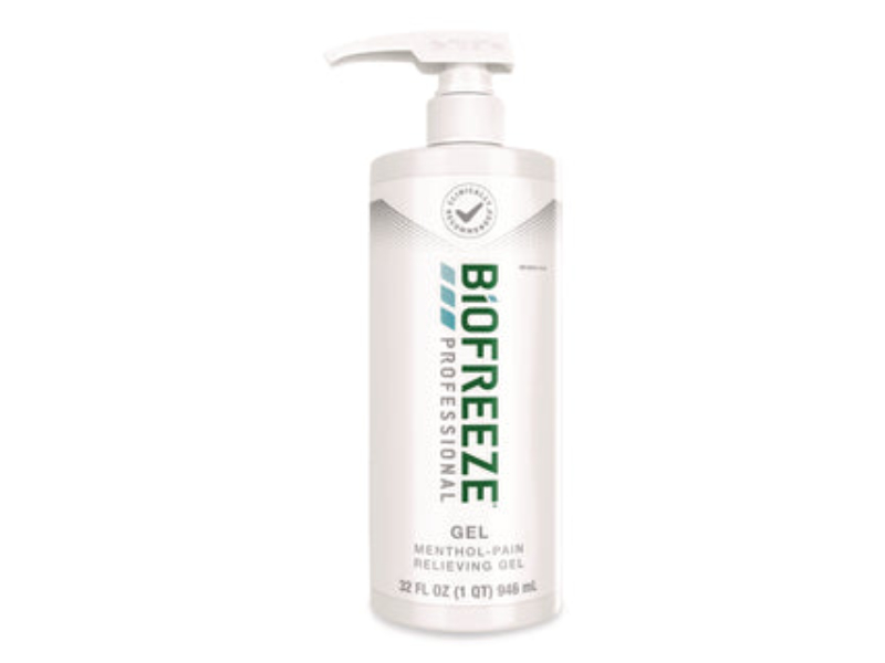 Picture of Performance BIF540938 32 oz Professional Green Topical Analgesic Pain Reliever Gel Pump