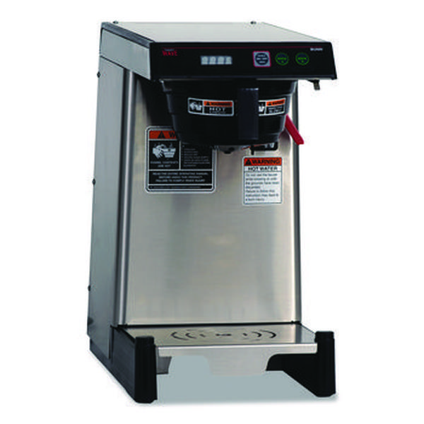 Picture of Bunn BUN399000005 WAVE15-APS Low Profile Automatic Airpot Coffee Brewer - 12-Cup, Gray & Stainless Steel