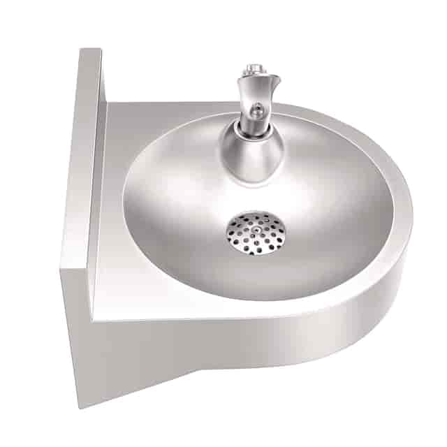 Picture of Alpine Industries ALHALP70001 Non-Filtered & Non-Refrigerated Single Level Wall-Mounted Indoor & Outdoor Water Fountain Sink, Silver