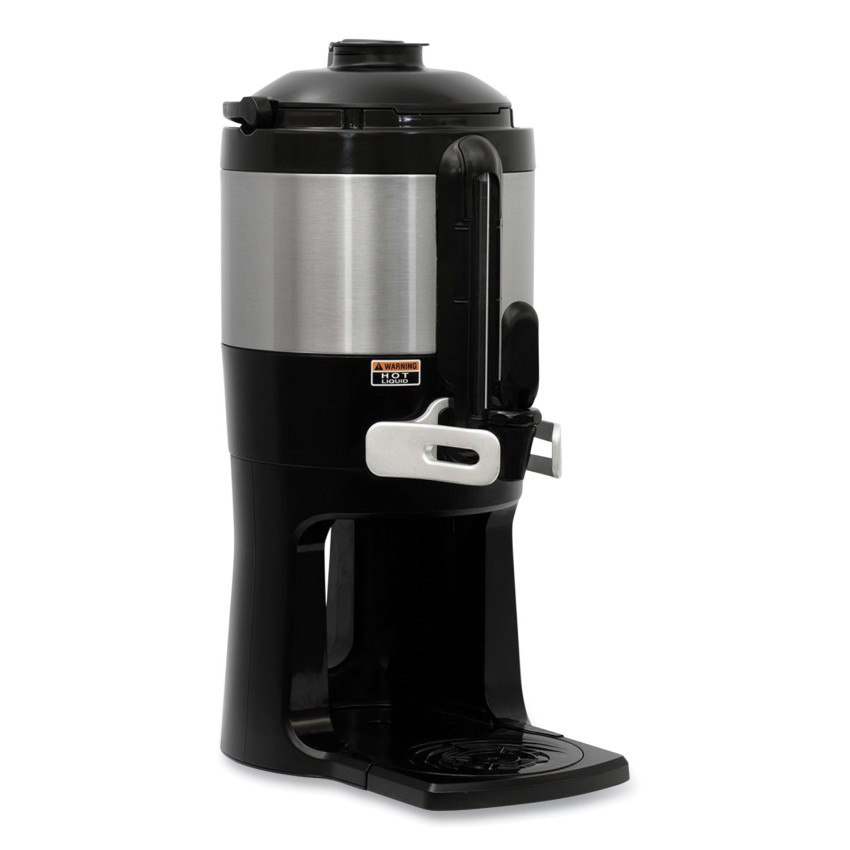 Picture of Bunn-O-Matic BUN440000200 Thermo Fresh Server Coffee Maker with Mechanical Sight Gauge, 128 oz, Silver & Black