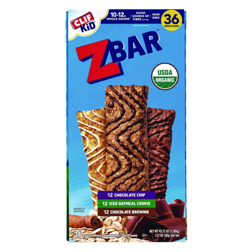 Clif Bar GRR22002341 Kid Organic Zbar Granola Bars Variety Pack44 Assorted Flavors44 127 oz Bar  36 Count