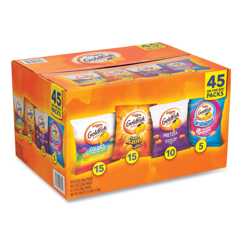 GRR22002172 Goldfish Sweet  Savory Variety Pack44 Assorted Flavors  45 Count