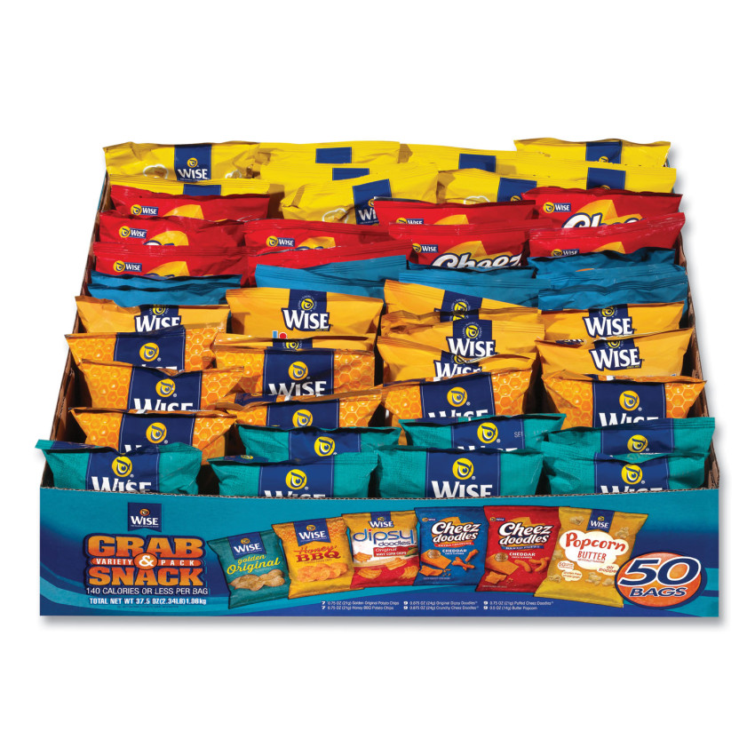 GRR22002063 Grab  Snack Variety Pack44 Assorted Flavors  50 Count