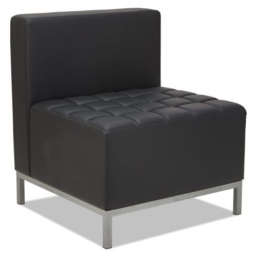Picture of Alera ALEQB8116 26.37 x 26.37 x 30.5 in. QUB Series Armless L Sectional - Black