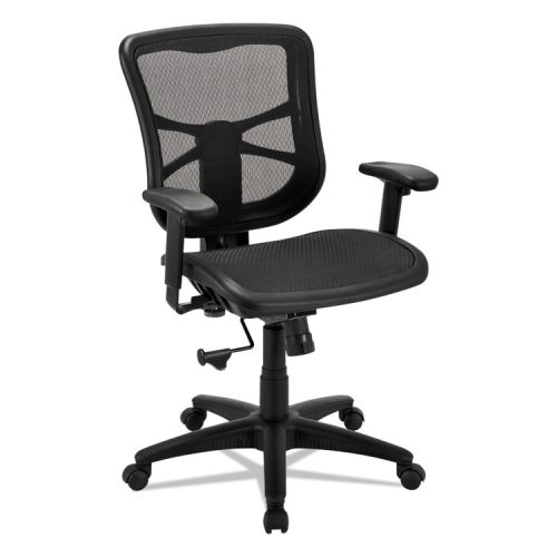 Picture of Alera ALEEL42B18 Elusion Series Air Mesh Mid-Back Swivel & Tilt Chair&#44; Black