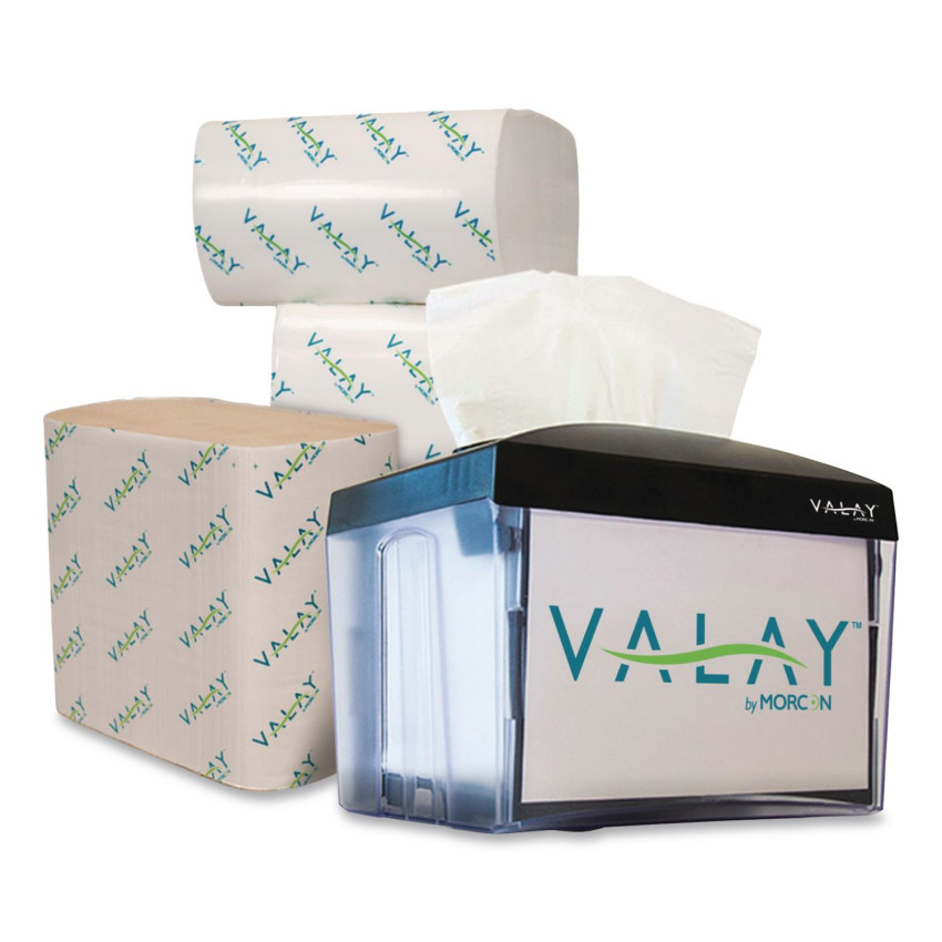 Picture of Morcon MORNT222 Valay Table Top Napkin Dispenser, 6 x 6.5 x 8 in., Black