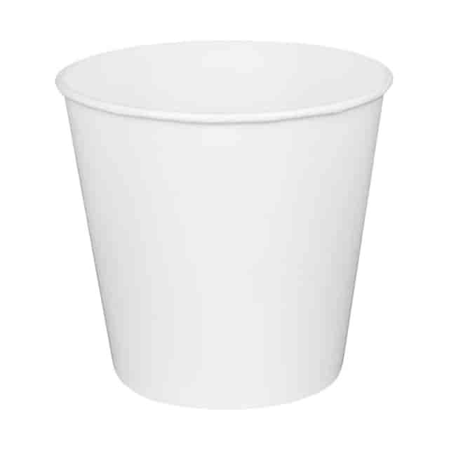 Picture of Karat by Lollicup KRTCFB170W 8.9 in. Dia. x 8.36 in. Paper Food Bucket, White - 170 oz - 150 per Pack
