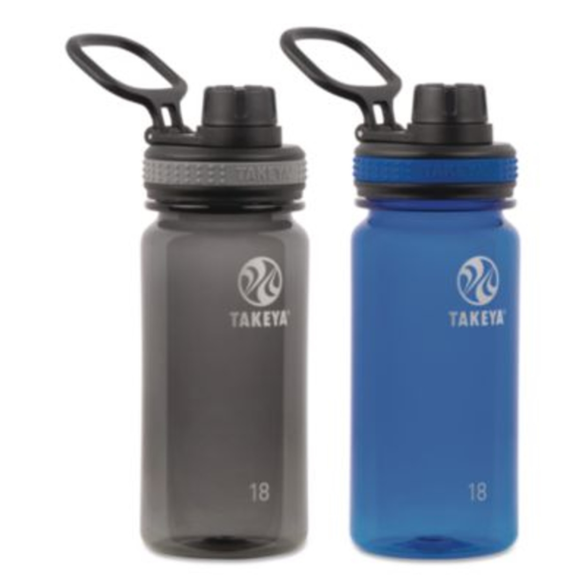Picture of Takeya TKY51464 18 oz Tritan Plastic Water Bottle, Black - Pack of 2