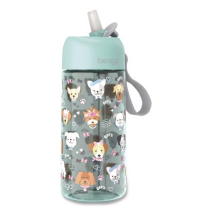 Picture of Bentgo BEODWB1PPY 15 oz Puppy Love Plastic Water Bottle, Multicolor