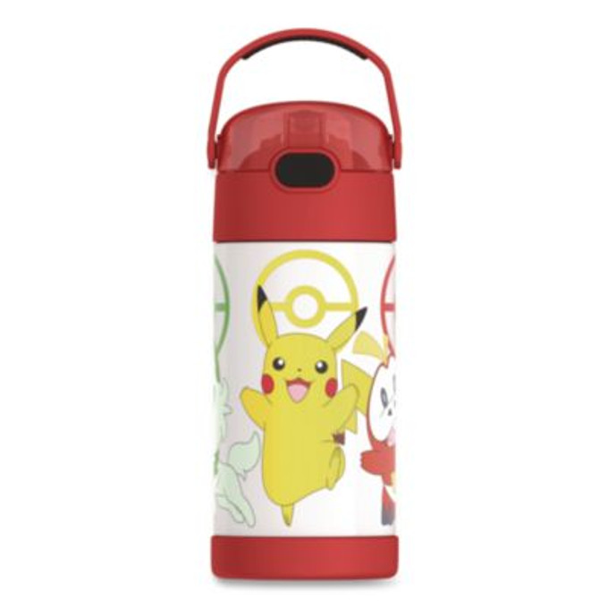 Picture of Thermos THZF4105PM6M 12 oz Funtainer Pokemon Stainless Steel Vacuum Insulated Water Bottle