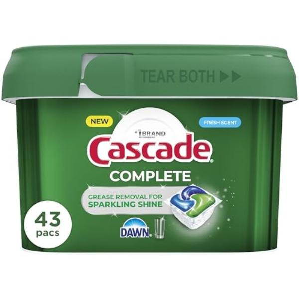 PGC21700PK Cascade Complete Action Dishwasher Detergent Pods Fresh Scent Dishwasher Pods  Tablets  Pack of 43