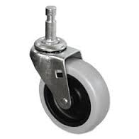 Rubbermaid Commercial Products RCP 6111-L3 3 in. Mop Bucket Wringer Replacement Caster, Gray & silver -  RUBBERMAID COMMERCIAL PROD.
