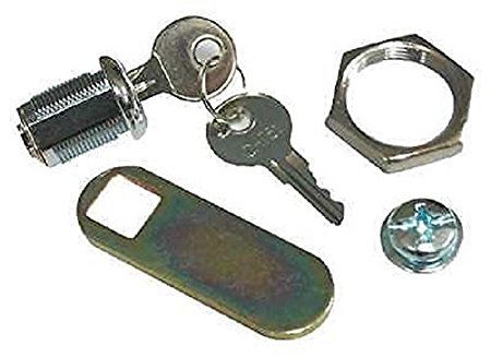 Picture of Rubbermaid Commercial Products RCP 9T73-M2 Replacement Lock & Keys for Cleaning Carts, Silver