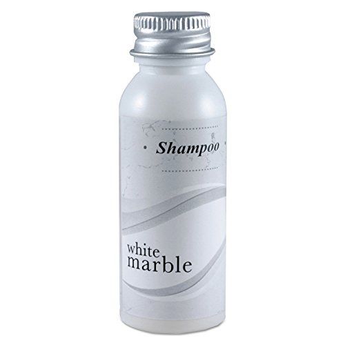 Picture of Transmacro Amenities DIA 10190-71 0.75 oz Shampoo Bottle - Pleasant Scent, Light Green with Gold