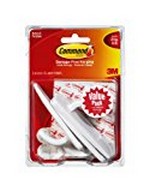 Picture of 3M 170033ES 5 lbs General Purpose Hooks Value Pack Large, White - 3 Hooks & 6 Strips per Pack