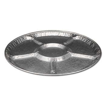 Picture of HFA HFA 4018100 18 in. Six Compartments Aluminum Lazy Susan&#44; Silver