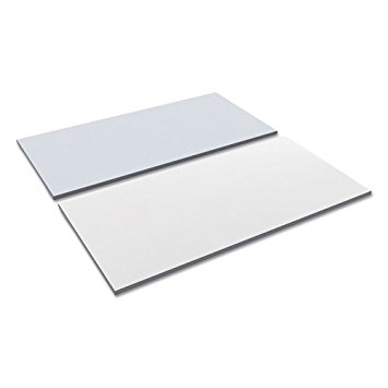 Picture of Alera ALETTSQ36WG 35.5 x 35.5 in. Reversible Laminate Table Top&#44; Square - White & Gray