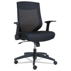 Picture of Alera ALEEBK4217 EB-K Series Synchro Mid-Back Mesh Chair - Black & Black Frame