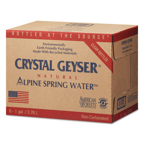 Picture of Crystal Geyser Water 12514 2 1 gal Alpine Spring Water Bottle - 6 per case&#44; 48 Case per Pallet